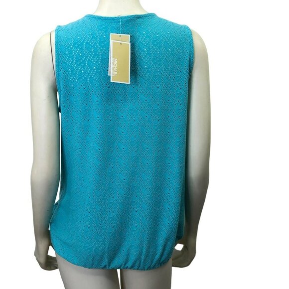 MICHAEL KORS $78 EYELET WRAP TOP MD NEW WITH TAG - Picture 4 of 6